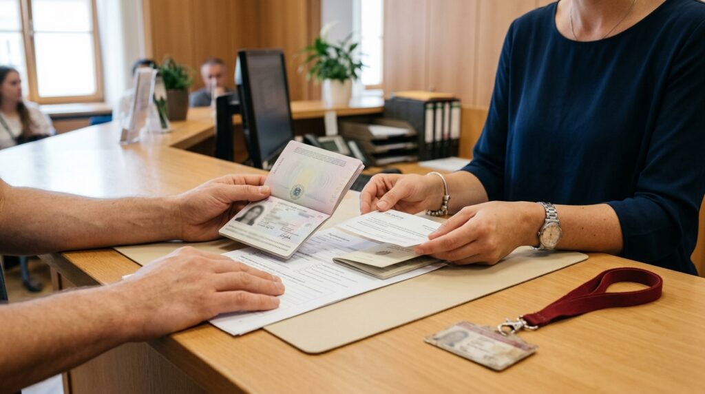 ID Austria registrieren am Schalter der Bezirkshauptmannschaft mit Reisepass